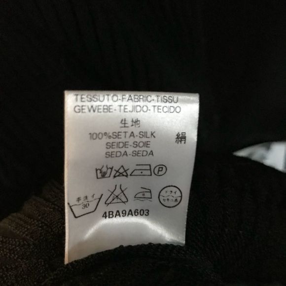 Valentino Garavani Black Jersey Ribbed Dress L NWT - Picture 5 of 6